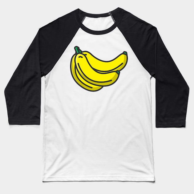 banana fruit Baseball T-Shirt by fflat hds